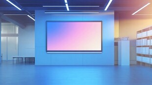 现代明亮的多媒体会议室