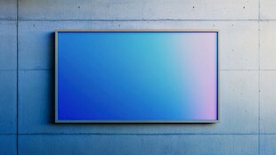 蓝色渐变屏幕墙面展示