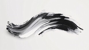 水墨笔触纹理 黑白艺术感