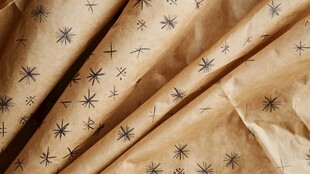 复古星星图案牛皮纸