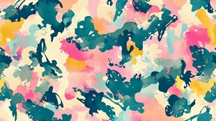 多彩抽象水彩图案背景