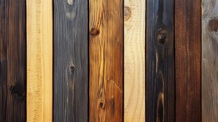 多样色彩木纹木板展示