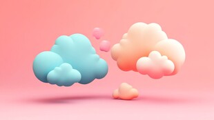 梦幻云朵 柔和色彩视觉盛宴