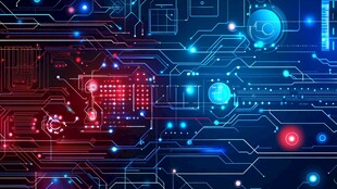 科技感电路数码背景图