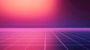 梦幻渐变霓虹网格背景