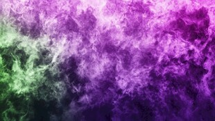 梦幻紫绿烟雾背景图