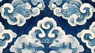 中式传统云纹图案纹理