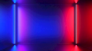 炫彩霓虹灯光室内场景