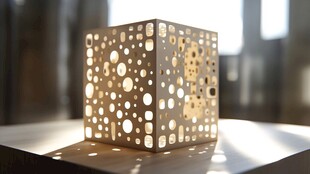 创意镂空立方体小夜灯