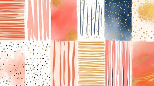 多彩抽象水彩纹理图案集