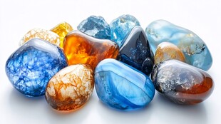 多彩绚丽的宝石集合