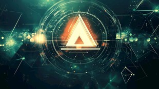 科技感几何光影酷炫背景图