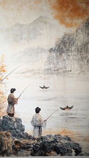 古风垂钓图
