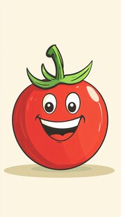 微笑番茄卡通形象