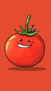 微笑番茄卡通形象