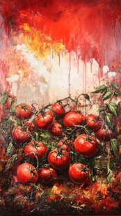 番茄油画 热烈色彩的蔬果盛宴