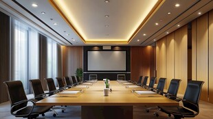 现代豪华会议室场景展示