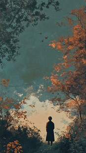 秋日独行者的静谧时刻