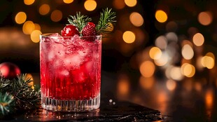 圣诞红调鸡尾酒赏味时刻
