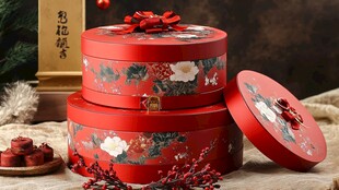 中式红盒 精致典雅礼盒装