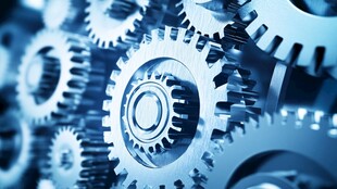 精密机械齿轮特写