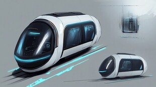 未来概念智能交通舱设计