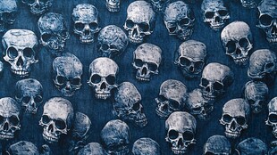 骷髅图案背景纹理