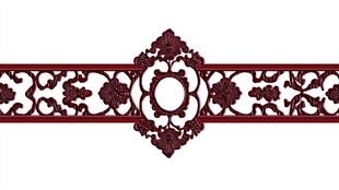 中式雕花装饰条图案设计
