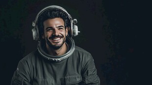 微笑宇航员 太空时尚新风采