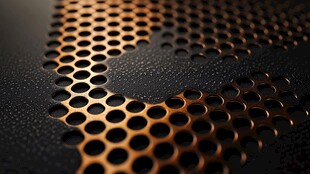 金属蜂窝结构的精美纹理