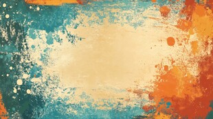 多彩泼墨风抽象艺术背景