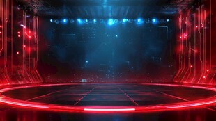 炫酷科技舞台场景背景