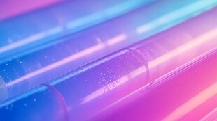 梦幻渐变彩色透明吸管