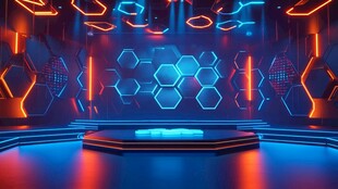 未来感科技舞台空间场景