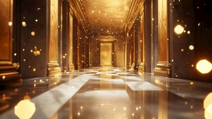 金色梦幻走廊 璀璨粒子空间
