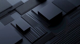 黑色立体几何图案背景