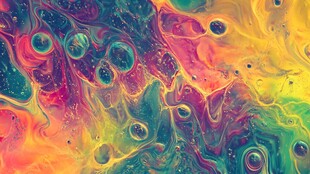 梦幻炫彩流体艺术图案