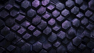 紫色六边形立体纹理背景