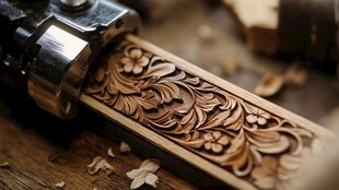 木雕工艺 精美花纹的雕琢时刻