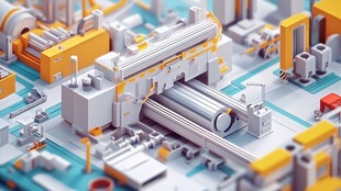 工业制造场景3D模型展示