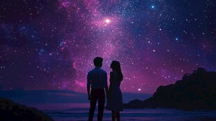 星空下的恋人