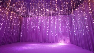 梦幻紫色浪漫灯光场景
