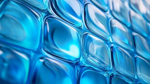 蓝色透明方块纹理背景