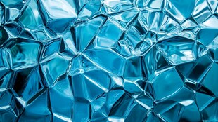 蓝色碎裂玻璃质感纹理