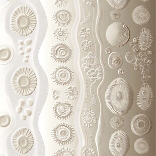 浮雕纹理装饰图案设计素材