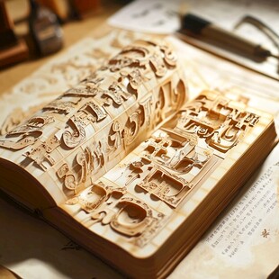 立体雕花书本艺术杰作