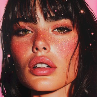 梦幻雀斑女孩的魅力瞬间