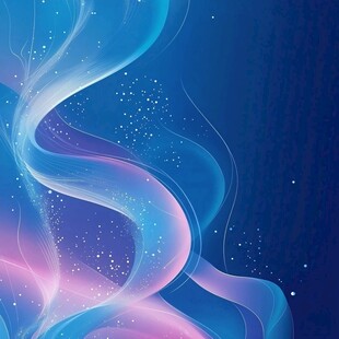 梦幻流光溢彩渐变线条背景