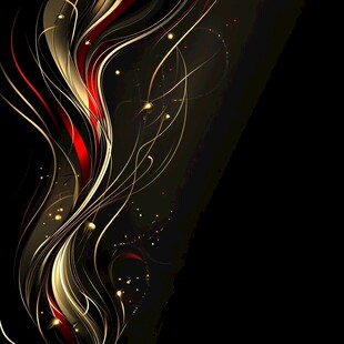 黑金红线条动感抽象背景图