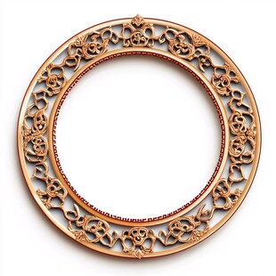 古典雕花圆环装饰艺术品